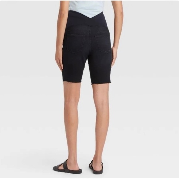 Over Belly Bermuda Maternity Jean Shorts -Isabel Maternity by Ingrid & Isabel 16 - Picture 6 of 17